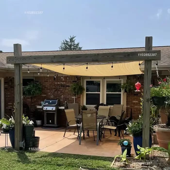 Filet pare-soleil Beige ombré pour plantes de jardin
