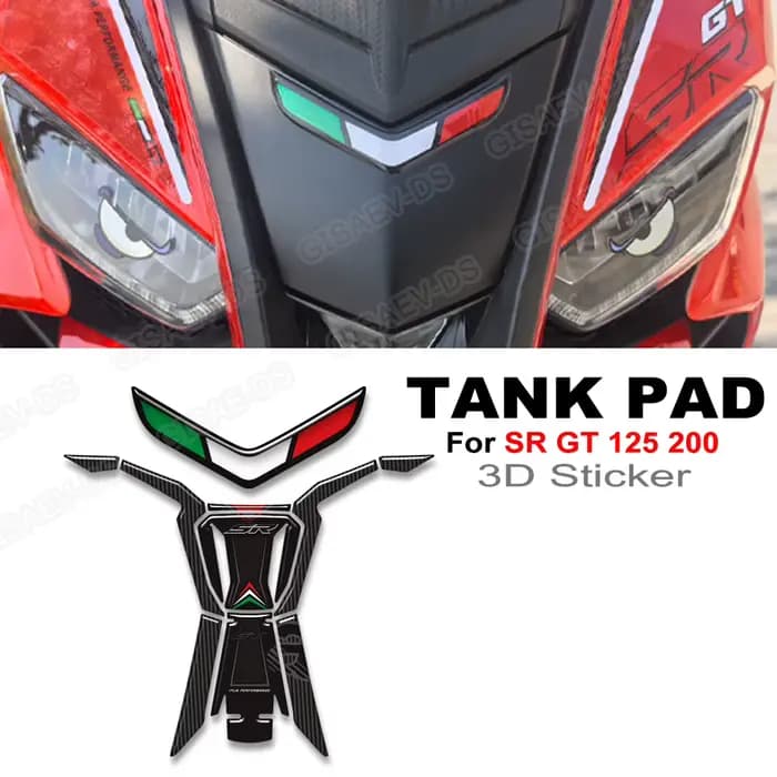 Accessoires Moto 2025 pour Aprilia SR GT 125 200 Sport Replica : Protection de Réservoir, Bouchon, Poignées, Autocollants de Protection pour Genoux et Carburant