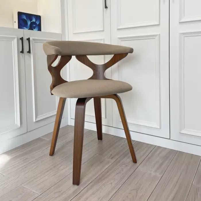 Gardenia-Chaise de salle à manger moderne du milieu du siècle