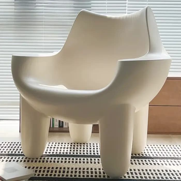 Canapé en plastique, chaises de salon modernes