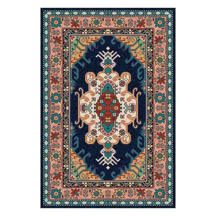 Tapis persan ethnique marocain nordique, antidérapant, pour salon, chambre à coucher, canapé, balcon, cuisine
