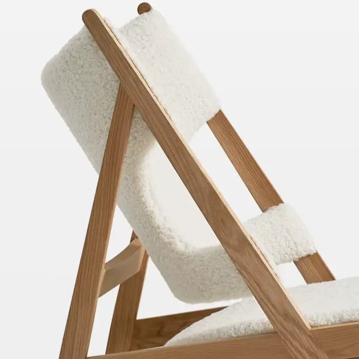Fauteuil Lounge Nordique en Bois Massif