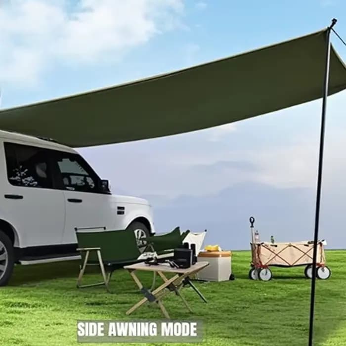 Tente de camping pour voiture avec auvent latéral