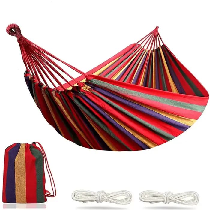 Hamac de camping portable en toile épaisse