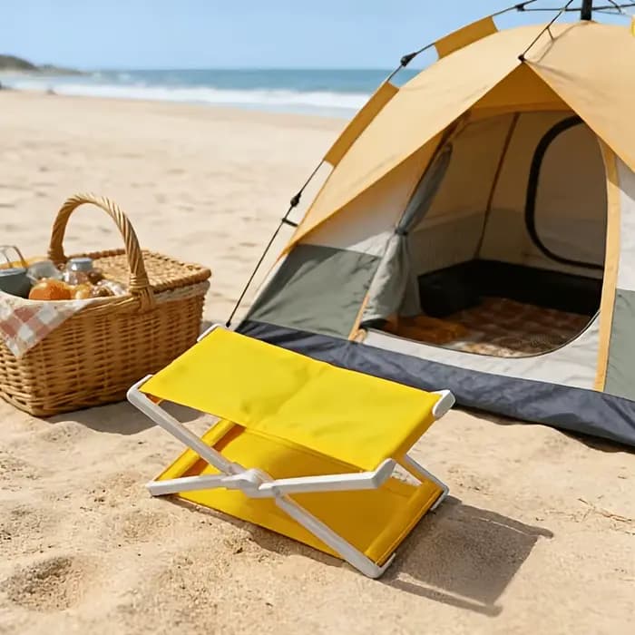 Chaise longue de plage vintage avec appui-tête | Coussin