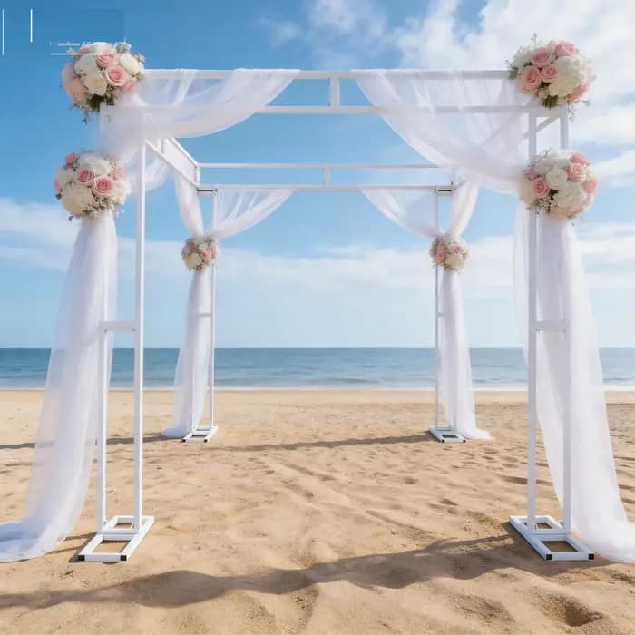 Pavillon de mariage élégant en fer forgé pour l'extérieur