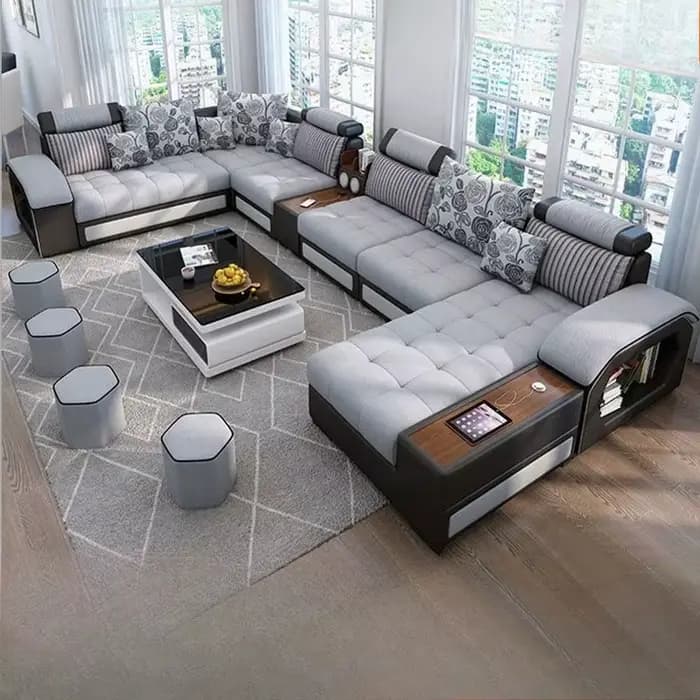 Adultes sol canapé salon minimaliste nordique appartement bras