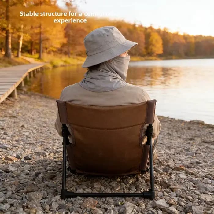 Chaise de pêche inclinable pliante
