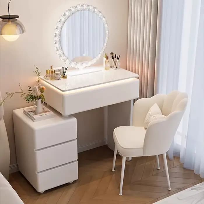 Bureau De vanité d'angle moderne Tallboy Femme Table