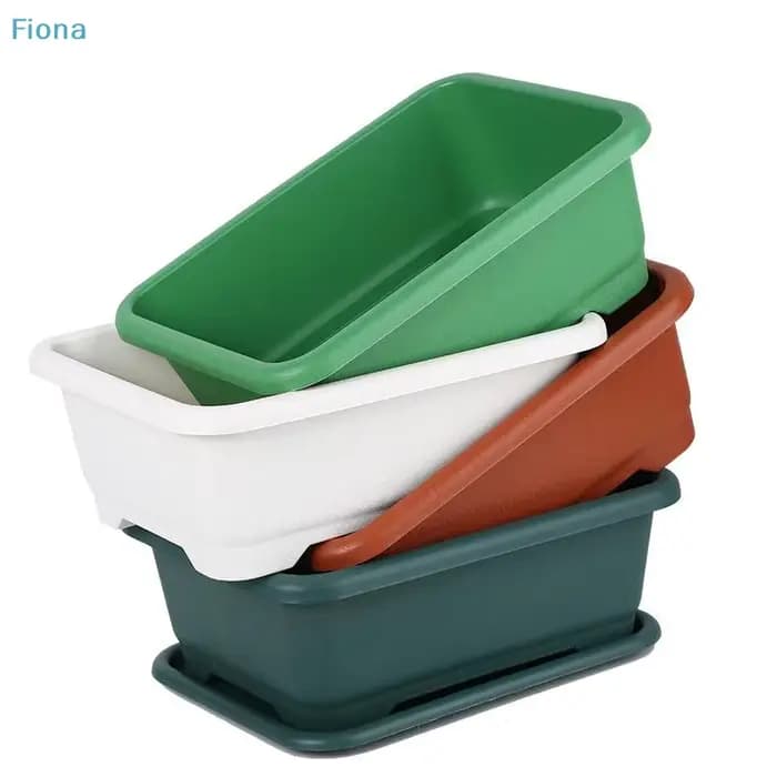 ✔ Jardinières rectangulaires auto-arrosantes