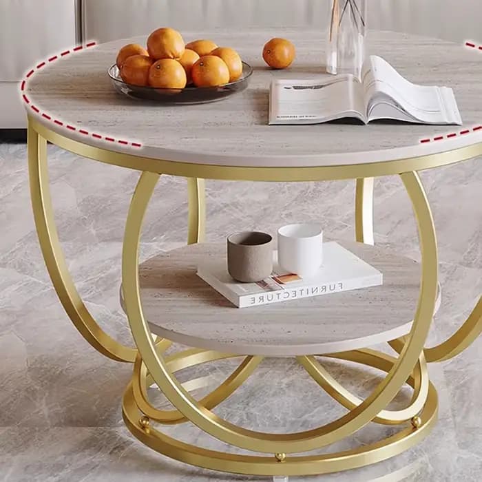 Table Basse De luxe française minimaliste verre Glam