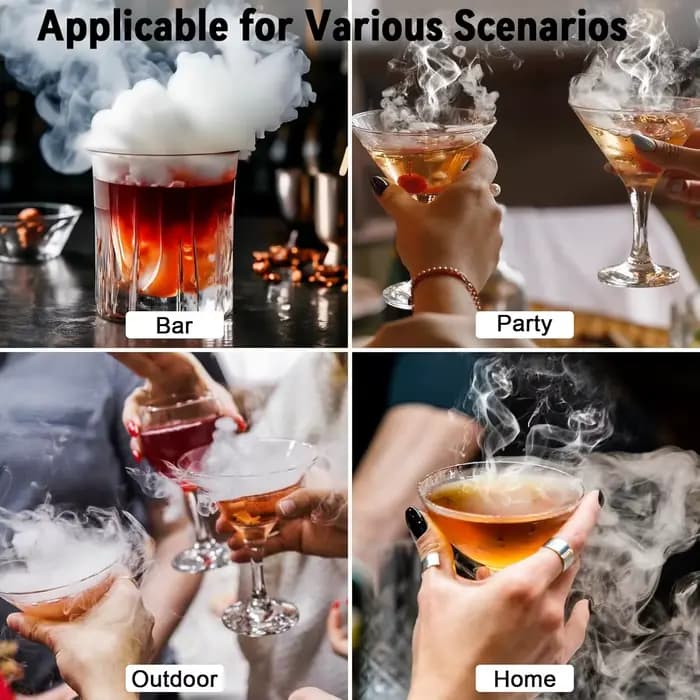 Kit de fumeur de whisky électrique avec 6 copeaux de bois