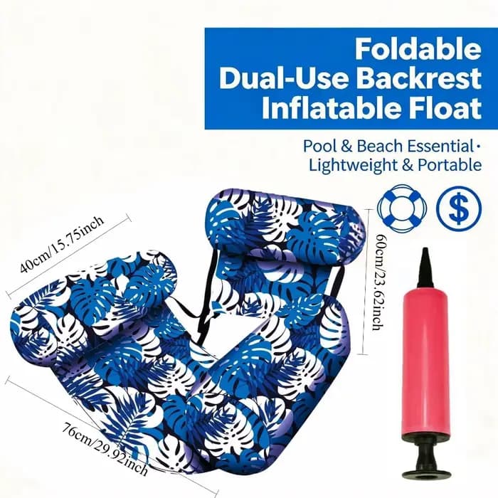 Fauteuil gonflable d'extérieur robuste avec flotteur pour adultes