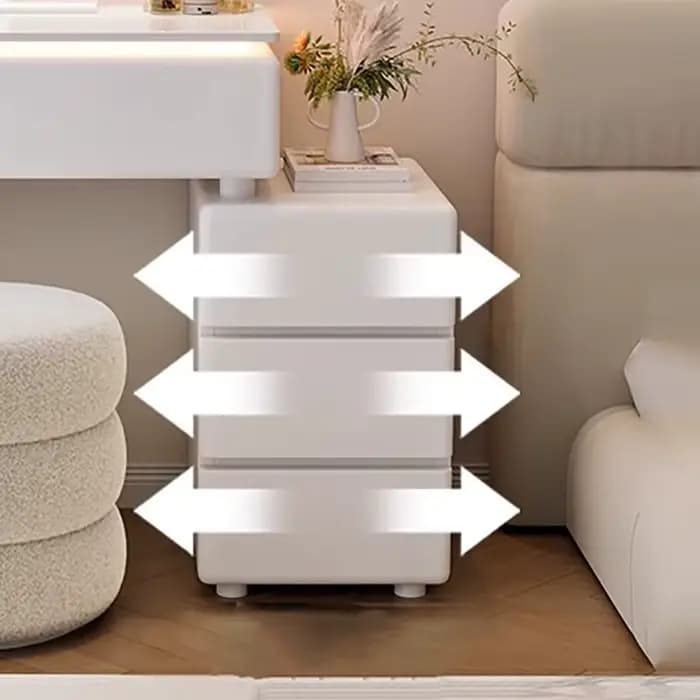 Bureau De vanité d'angle moderne Tallboy Femme Table