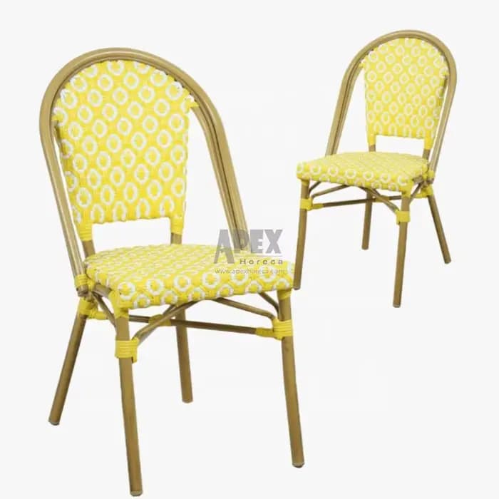 Chaise de jardin empilable en rotin