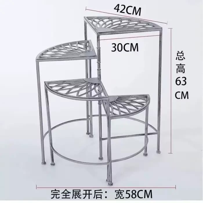 Supports de plantes en métal pour jardin et patio