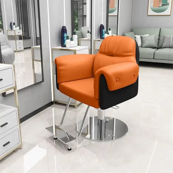 Barbier professionnel ergonomique plancher confortable salon de coiffure chaise de barbier moderne Design élégant Sedie Per Estetista meubles