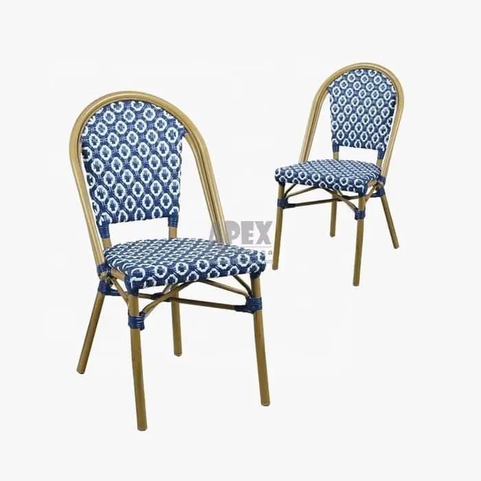 Chaise de jardin empilable en rotin