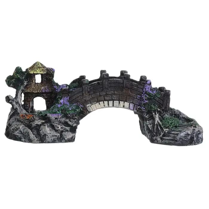 Accessoires d'aquarium arbre arbre plante faux aménagement paysager Aquarium ornement pont artificiel rocaille résine Aquarium ornements