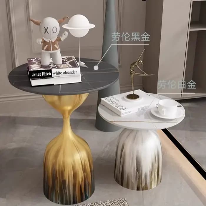 Lumière de luxe moderne Simple maison salon dalle de roche Table canapé