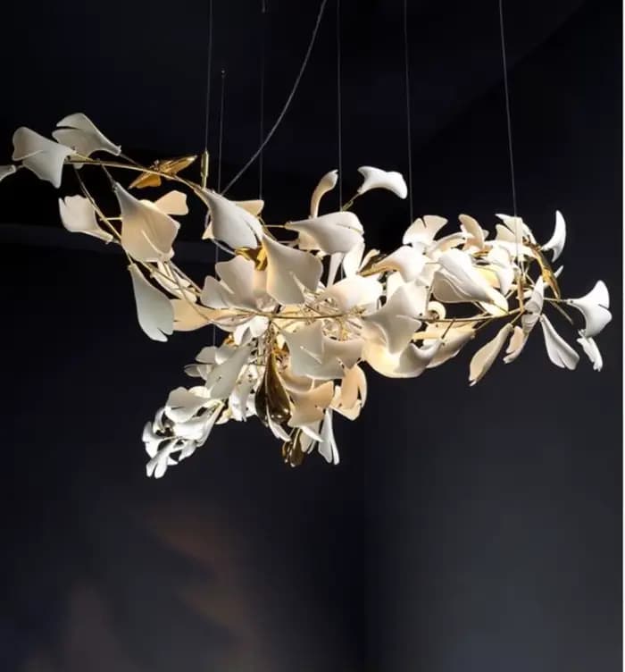 Plafonnier LED en Céramique au Design Nordique, Luminaire Décoratif d'Nik, Idéal pour une Salle à Manger, une Cuisine ou un Salon