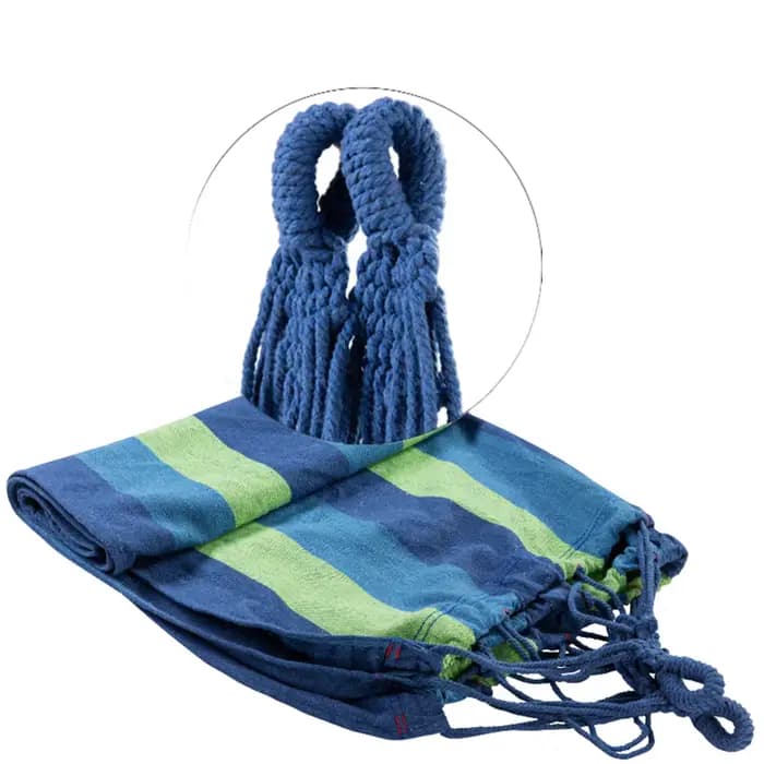Hamac en toile pour camping en plein air (220 x 80 cm / 87 x 32 pouces)