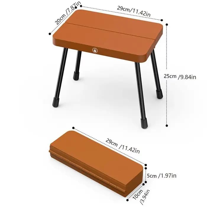 Chaise pliante en alliage d'aluminium, petit banc robuste et résistant, facile à transporter, tabouret de pêche léger pour pique-nique au bord de la piscine
