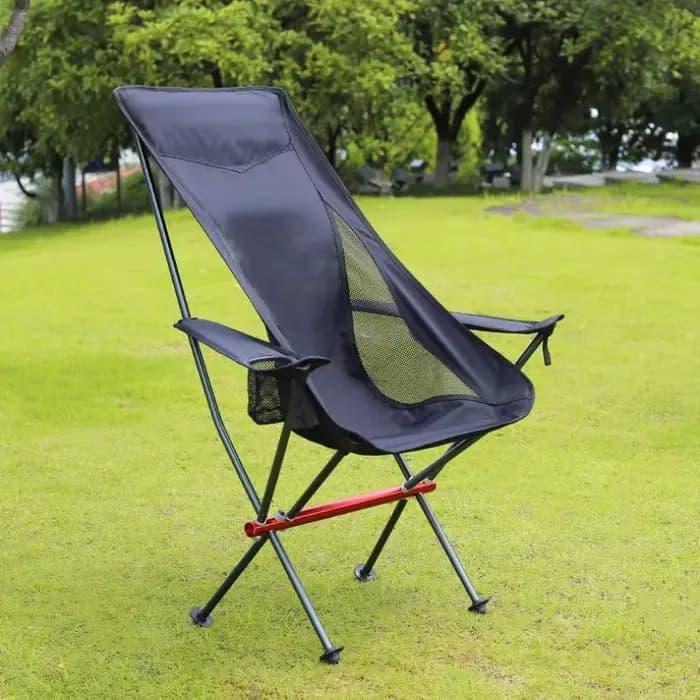 Chaise de camping à dossier haut