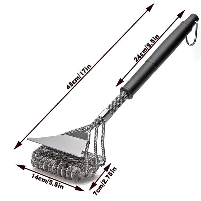 Brosse de nettoyage de barbecue sûre sans poils