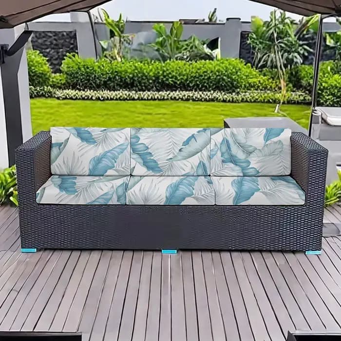 Housse de protection imperméable et anti-poussière pour coussin de canapé d'extérieur, idéale pour chaise en rotin, mobilier de patio, jardin et cour.