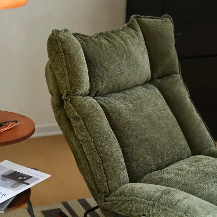 Chaise de balcon pliable verte relaxante pour adultes
