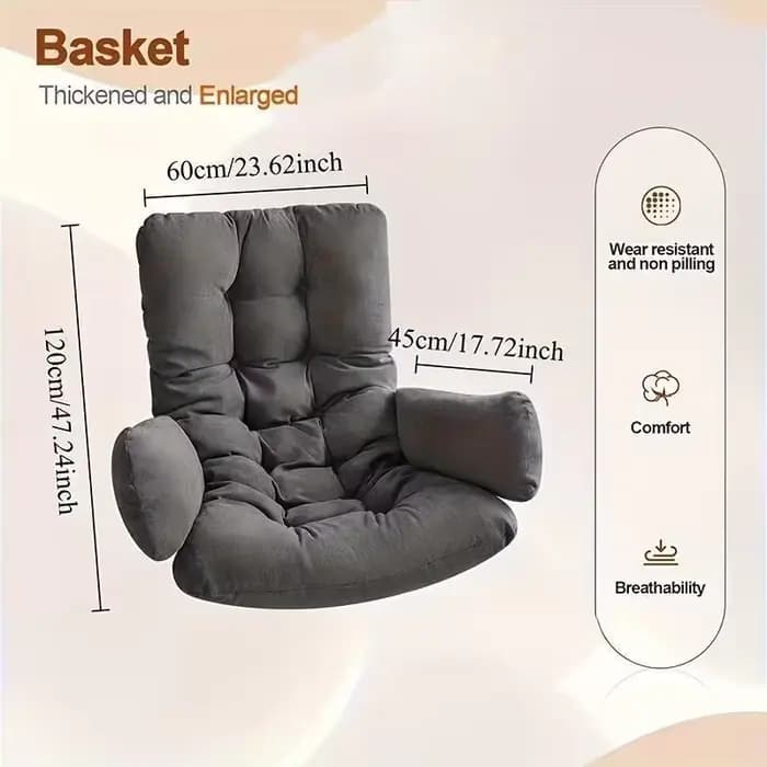Coussin de siège amovible et lavable pour chaise suspendue