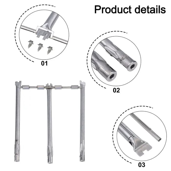 Brûleur de barbecue en acier inoxydable