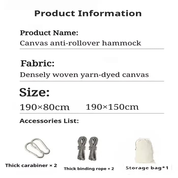 Hamac balançoire extérieure