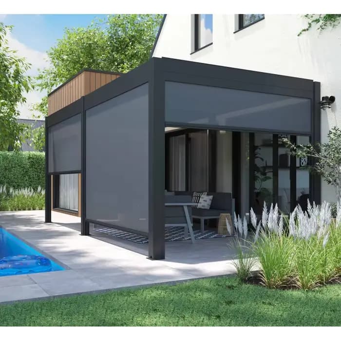 Pergola de Patio de tonnelle de jardin en aluminium 3x6 directe d'usine de luxe