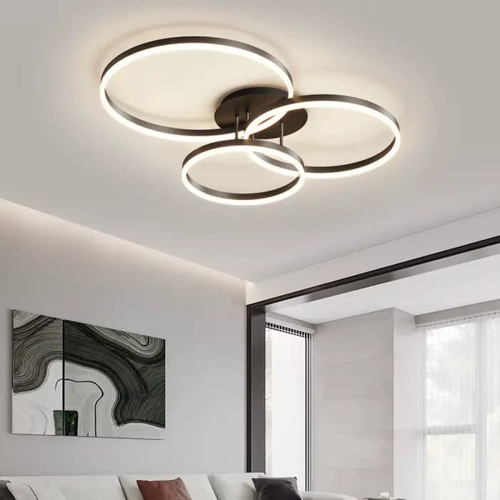 Lustres de plafond intelligents pour chambre salon décoration moderne Intelligent télécommande lustre plafonniers