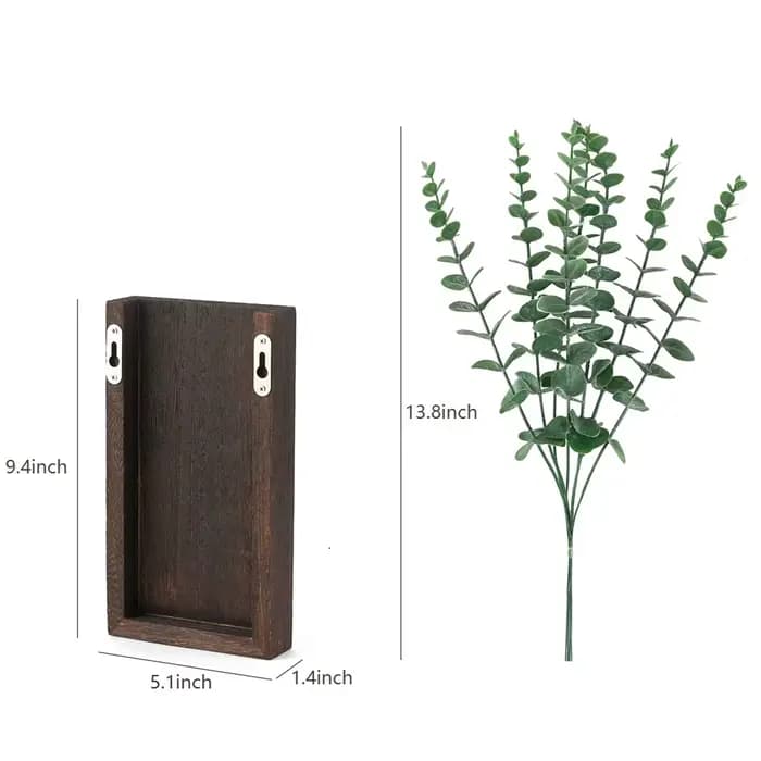Jardinière murale en bois pour légumes et fleurs séchées