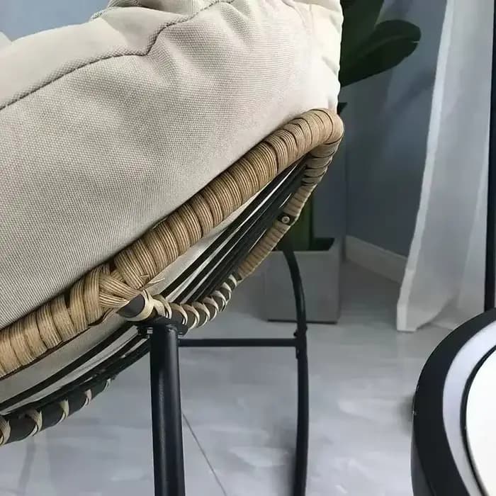 Chaise à bascule paresseux canapé nid d'oiseau en forme de salon balcon sieste petit appartement rotin tissé adulte