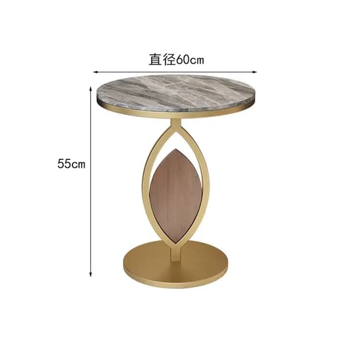 Table d'appoint ronde créative