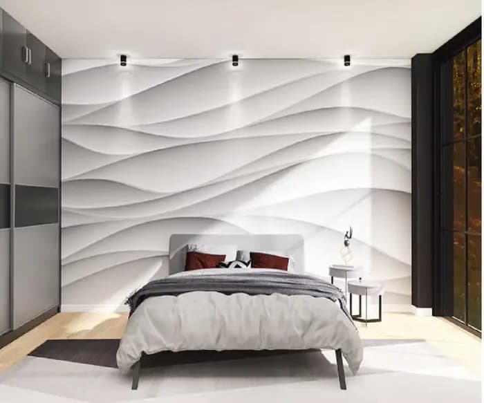 Papier peint personnalisé de toutes tailles, moderne, tridimensionnel, de luxe, motif vague blanche, peinture photo artistique, papier peint mural de fond pour salon