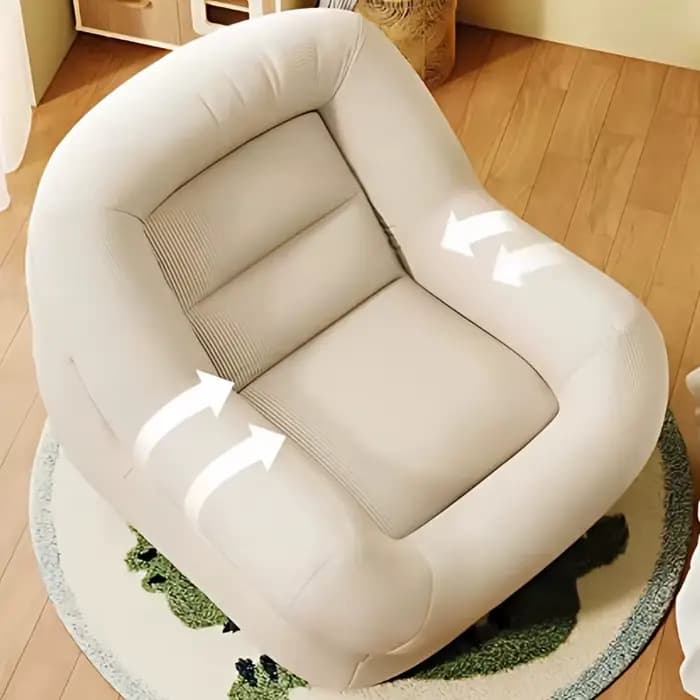 Fauteuils de salon moelleux et pliables pour balcon