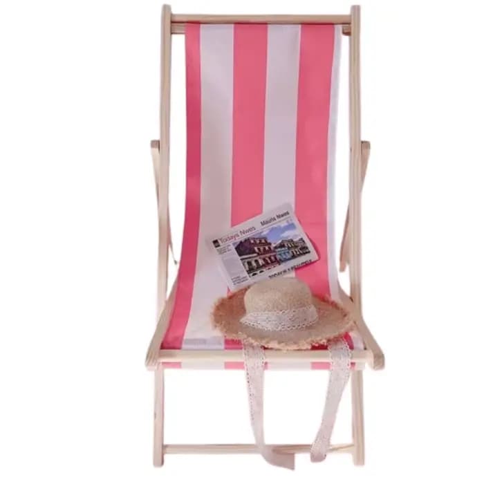 Chaise de Camping pliante en bois rose