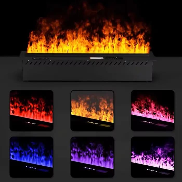 Cheminée intégrée nordique avec Imitation de feu pour salon, cheminée à atomisation 3D, lumière de luxe, cheminées électriques décoratives