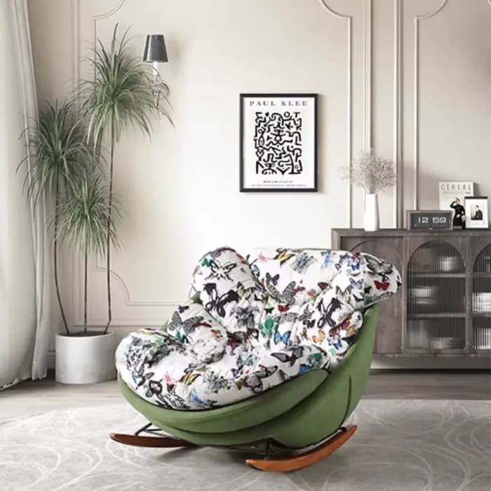 Chaise à bascule de luxe avec soutien lombaire