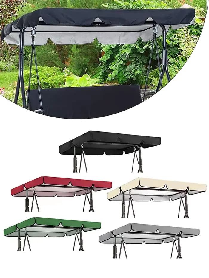 Balançoire extérieure chaise auvent cour