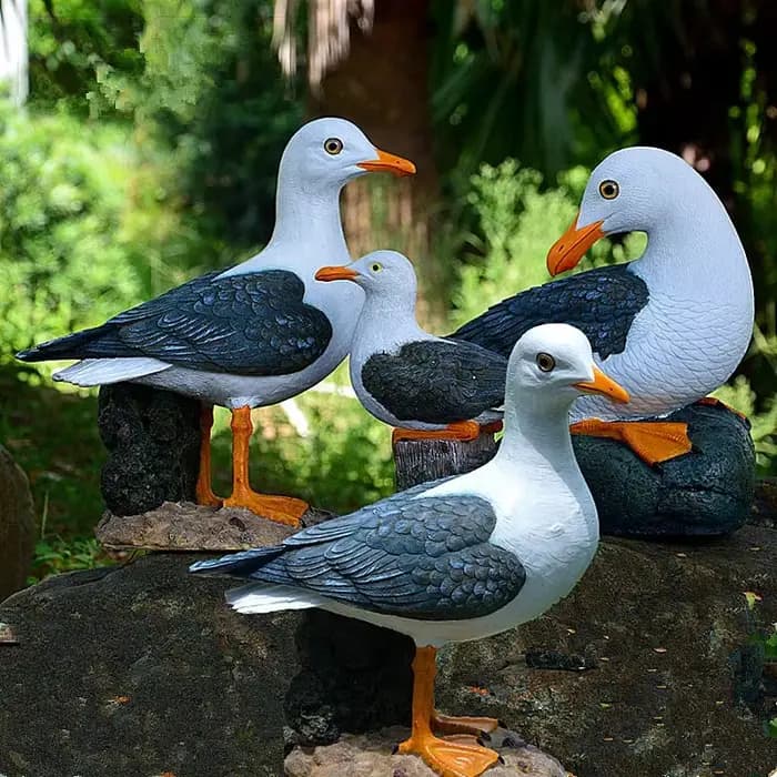 Statue d'oiseau de jardin 1 pièce