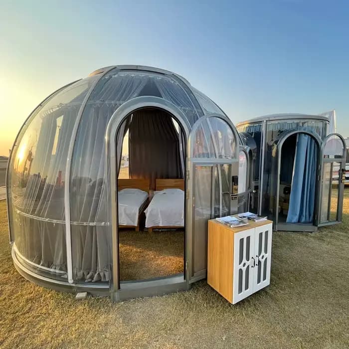 Chambres Bulle Créatives Respirantes Style Ferme Intégrées