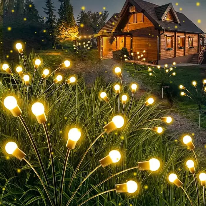 Lampes de jardin-nouvelles lumières lucioles à énergie solaire améliorées