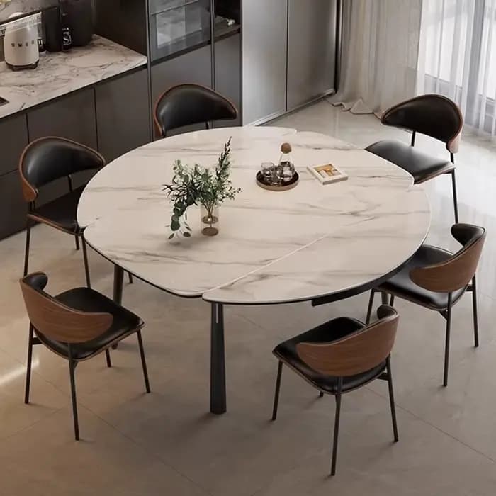 Table à manger moderne extensible pliante ensembles De salon 6 personnes