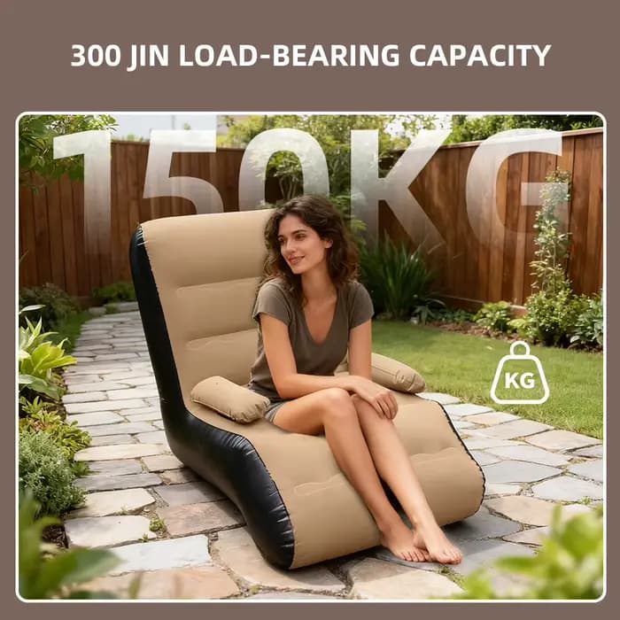 Fauteuil gonflable portable avec accoudoirs